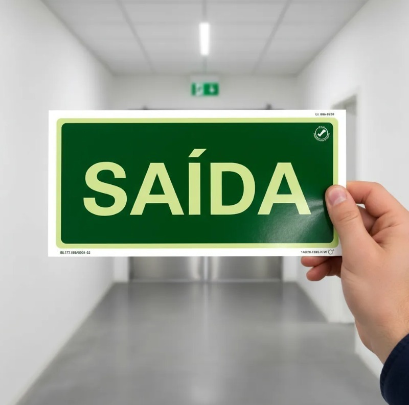 Placa Saída de Emergência